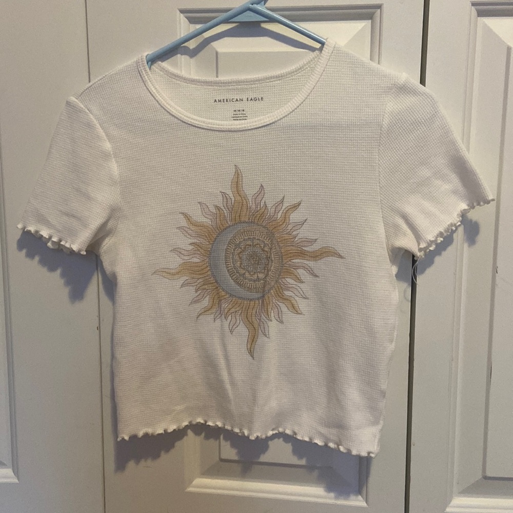 Waffled sunflower baby tee